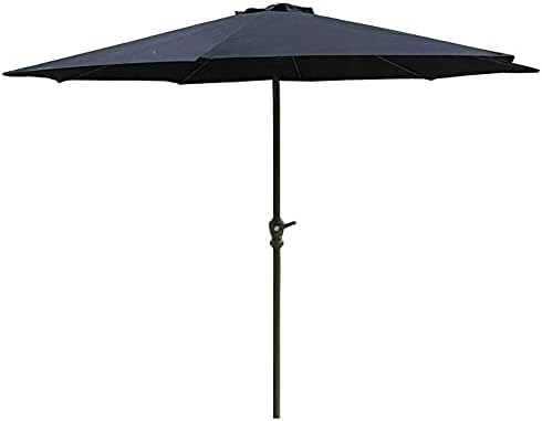Parasol Umbrella Patio Umbrella Black, Large Sun Shade Umbrella Outdoor Table Umbrella for Rooftop Gazebo, Gives Effective Shade From the Sun