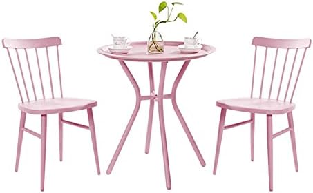 Garden Furniture Set Balcony table and chair 3-piece metal small round table, terrace furniture, bistro table and chair set, garden furniture set, balcony dining table and chair,leisure outd