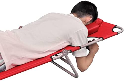 Lounge ChairBeach Chairs,Folding Sun Lounger with Head Cushion Powder-Coated Steel Red,Outdoor Chaise Lounge Folding,Outdoor Chaise Lounge Folding,Comfortable Folding Chair