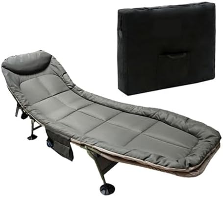 Lounge Folding Sun Lounger Office Chair Outdoor Chair Rattan Sun Lounger Daybed Recliner Chair Beach Pool Silla Camping Transat De Plage(Green 02)