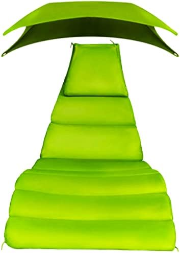Hi_friend Replacement Cushion Pad and Umbrella for Hanging Lounge Chair Outdoor Chaise Hanging Hammock Chair Pillow Pad (Blue,Green,Khaki,Rust) (Green)