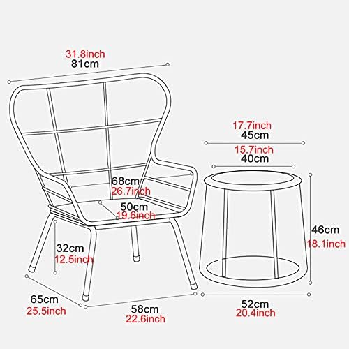 3 Pieces Patio Furniture Sets - Indoor Outdoor All-Weather Wicker Bistro Set, Garden Furniture Sets, Patio Conversation Sets, Cushions Included