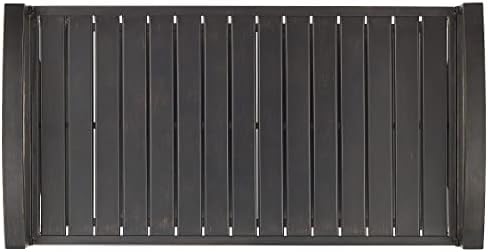 Crosley Furniture CO7390-BZ Kaplan Outdoor Metal Bar Cart, Oil Rubbed Bronze