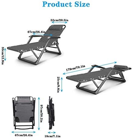 Folding Garden Sun Lounger Chair - Heavy Duty Portable Recliner, Gravity-Resistant Deck Chair, Foldable Outdoor Furniture for Lawn & Patio Relaxation