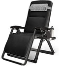 Portable Zero Gravity Reclining and Folding Beach Lounger，72CM Extra Wide Patio Recliner，Heavy Duty Textoline，Lace System,for Beach Sunbathing,Support 440lbs (Color : B)