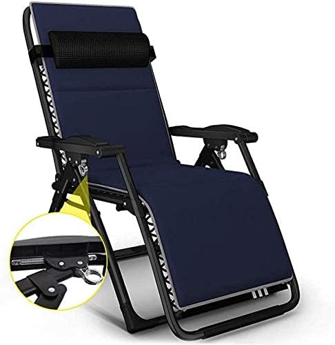 Heavy Duty Folding Lounge Chair - Zero Gravity Recliner, Waterproof Outdoor Deck Chair for Camping & Garden Furniture, Metal Sun Lounger for Relaxation and Comfort