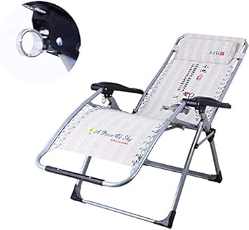 Sun Lounger Outdoor Zero Gravity Patio Lounger Chair Folding Chair Recliners For Patio Deck Chair Beach Lawn Camping Portable Chair (color, Embroidery gray, Size, Support 240kg),Embroidery