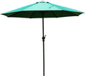 Garden Umbrella Parasol Outdoor Parasol Garden Umbrella | 2.7M |With Crank Round Uv Protection Anti Light Rain, Compact Sun Shade For Beach Gazebo Balcony Terrace Coffee Table Fishing Market
