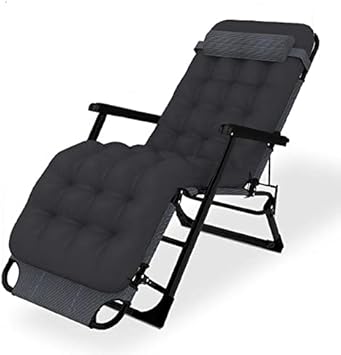 Sun Lounger Zero Gravity Chair for Garden, Outdoor Folding & Reclining Sun Lounger with Head Pillow, Deck Chair for Patio Garden Beach Pool, Max 200Kg