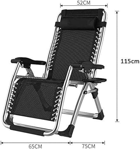 Lightweight Folding Lounge Chair - Zero Gravity Recliner for Outdoor, Beach, Pool & Patio - Heavy Duty, Comfortable, Portable Garden Lounger - Ideal Sun Lounger for Relaxation