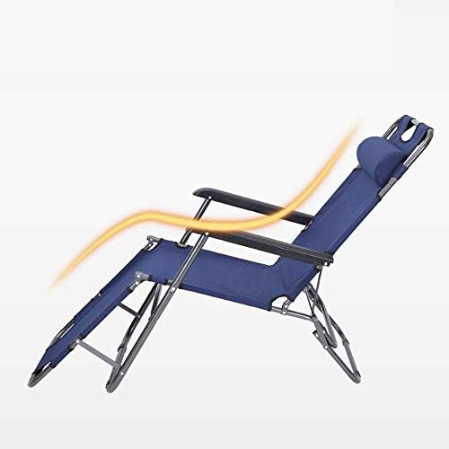 Sun Lounger Garden Chairs Office Nap Folding Bed, Home Rest Recliner Cool Breathable Oxford Portable Folding Sofa Bed (Color, Red),Red
