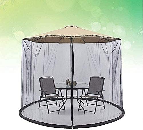Outdoor Garden Umbrella Your Parasol into a Gazebo Foldable Garden Mosquito Umbrella Cover Netting Parasol for Indoor And Outdoor, Camping (Size : 11ft)