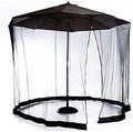 Outdoor Garden Umbrella Your Parasol into a Gazebo Outdoor Garden Table Umbrella Parasol Mosquito Net Cover Netting Gazebo Canopy, Zipper Opening and Water Tube At Baseols
