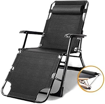 Heavy Duty Folding Lounge Chair - Zero Gravity Recliner for Garden & Camping - Waterproof Metal Sun Lounger & Deck Chair - Outdoor Relaxation Furniture Set