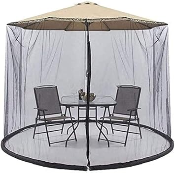 Outdoor Garden Umbrella Your Parasol into a Gazebo Foldable Garden Mosquito Umbrella Cover Netting Parasol for Indoor And Outdoor, Camping (Size : 11ft)