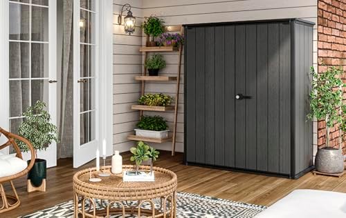 Keter Garden Shed Cortina Alto 1400L Grey Storage Compartment Universal Shed