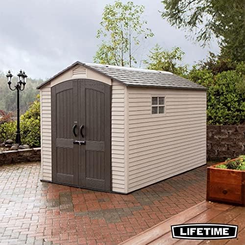 Lifetime 7ft x 12ft (2.1 x 3.6m) Storage Shed Model 60282 Tiedex