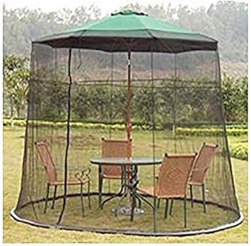 NMDCDH Outdoor Garden Umbrella Your Parasol into a Gazebo Patio Umbrella Table Curtains Adjustable Enclosure Large Umbrella Hanging Tent (Size : 275cm*220cm)