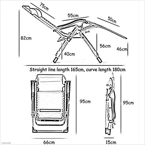 Portable Folding Adult Bed,Lounge Outdoor Camping Chairs Garden Loungers Folding Sun Lounger Deck Chair Adjustable Zero Gravity Reclining Chair with Cushions Supports 440 Pounds Ideal for Ou