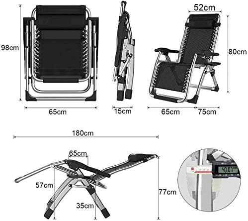 Zero Gravity Recliner Garden Chairs, Folding Sun Loungers for Outdoor Patio, Lawn & Beach, Heavy Duty Lounge Chairs, Supports 330lbs, Ideal for Camping & Relaxation (Style A)