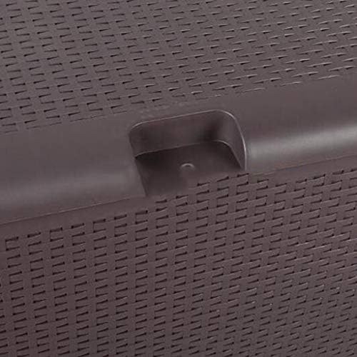 Garden Cabinets 460L Outdoor Garden Tools Cabinet Courtyard Lockable Storage Box Storage Shed (Color : Black, Size : 1206163cm) (Brown 120x61x63cm)