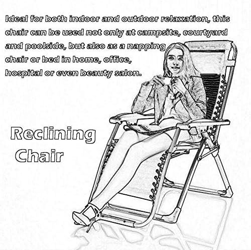 Sun Lounger Outdoor Zero Gravity Patio Lounger Chair Folding Chair Recliners For Patio Deck Chair Beach Lawn Camping Portable Chair (color, Embroidery gray, Size, Support 240kg),Embroidery
