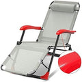 Sun Lounger Zero Gravity Lounger Chair，Folding Outdoor Beach Lawn Camping Portable Deck Chair，Reclining Deck Sunbed，with Neck Pillow，Support 200kg Multifunctional Chair (Color, Black),Gray S