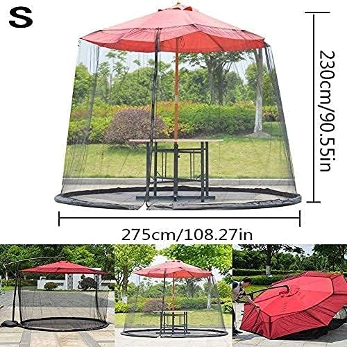 Outdoor Garden Umbrella Your Parasol into a Gazebo Lightweight and Portable Umbrella Mosquito Net Cove (Size : 230 * 275cm)