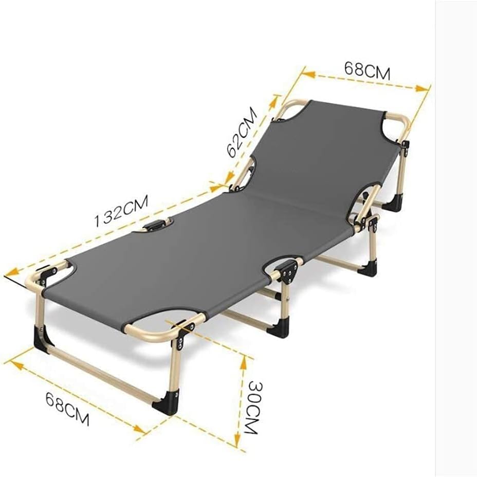 Folding Chair Lounger - Garden Foldable Recliner, Deck Chair, Beach Sun Lounger