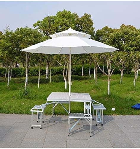 Parasol Umbrella Outdoor Market Table Umbrellas with Tilt Metal Pole, Gazebo Dock Waterproof Patio Umbrella, Great Protection Against UV Rays (Color : White)