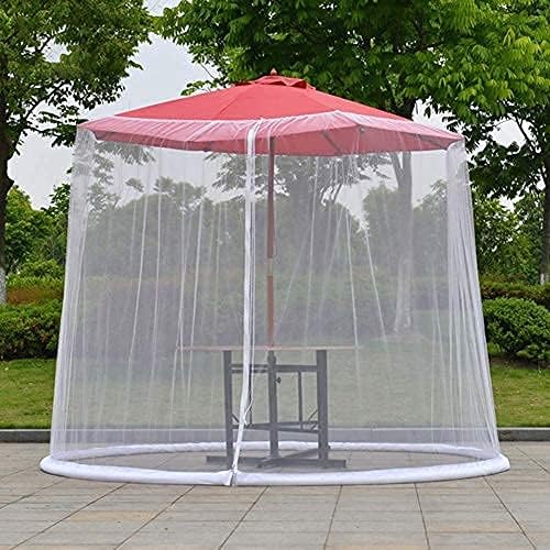 NMDCDH Outdoor Garden Umbrella Your Parasol into a Gazebo Mosquito Bug Net Parasol Outdoor Lawn Garden Camping Umbrella Sunshade Cover (Color : Black, Size : CenterPost 275x230cm)