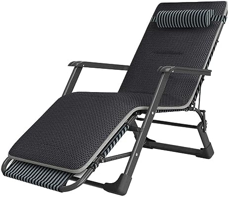 Portable Folding Adult Bed,Lounge Outdoor Sun Lounger Recliner Chair with Adjustable Headrest and 3 speed Folding Design Zero Gravity Lounge Chair for Beach Garden and Patio Portable Sunbed