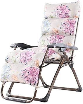 Sun Lounger Garden Chairs Gravity Chaise Lounges Outdoor Patio Lounger Chair Folding Chair And Cushions Adjustable Recliner Outdoor Deck Chair Support 260kg (color, White),White