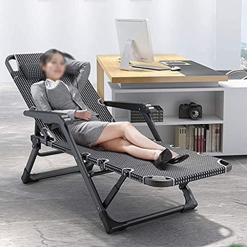 Heavy Duty Folding Lounge Chair - Zero Gravity Recliner for Camping & Garden Furniture Sets - Waterproof Metal Deck Chair & Sun Lounger for Outdoor Relaxation