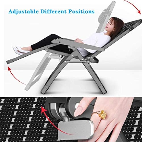 Heavy Duty Folding Sun Lounger Chair - Portable Reclining Deck Chair for Outdoor Garden, Patio, Beach, Camping - Durable Metal Relaxing Furniture for Lawn & Deck