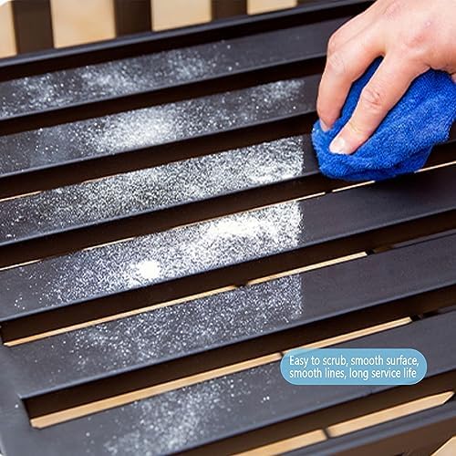This Waterproof Metal Garden Bench with Cushions, Stylish 3-Seater Outdoor/Indoor Furniture for Patio, Balcony, and Terrace (Color: White A)