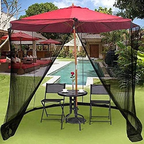 Outdoor Garden Umbrella Your Parasol into a Gazebo 7.5 Ft Garden Umbrella Table Screen Parasol Mosquito Net Cover Bug Netting Cover (Size : 275 * 230cm)