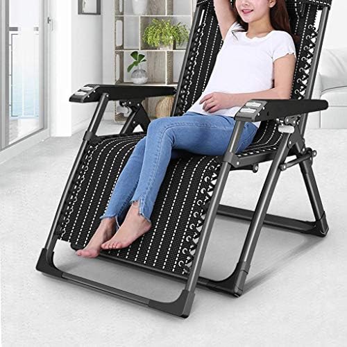 Heavy Duty Folding Sun Lounger Chair - Portable Reclining Deck Chair for Outdoor Garden, Patio, Beach, Camping - Durable Metal Relaxing Furniture for Lawn & Deck