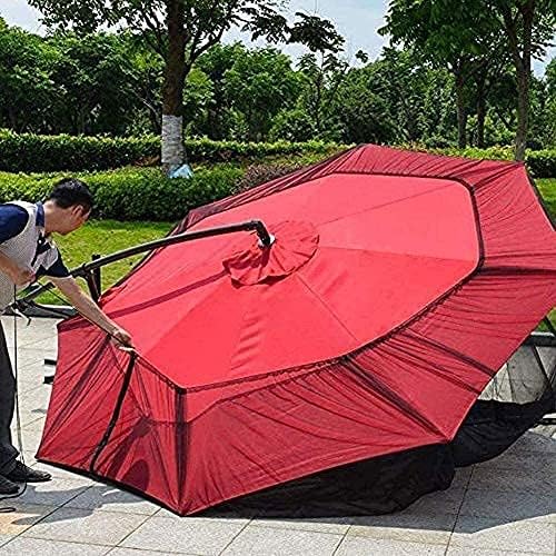 Outdoor Garden Umbrella Your Parasol into a Gazebo Outdoor Patio Umbrella Netting Screen Mosquito Garden Water-Resistant with Zipper Door And Polyester Mesh Nettingols for Camping