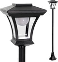 Taylor & Brown 1.5m Tall Solar Powered Lamp Post Light - LED Garden Lantern for Outdoor Lighting, Decorative Patio Lights for Pathway, Walkway, Driveway or Yard