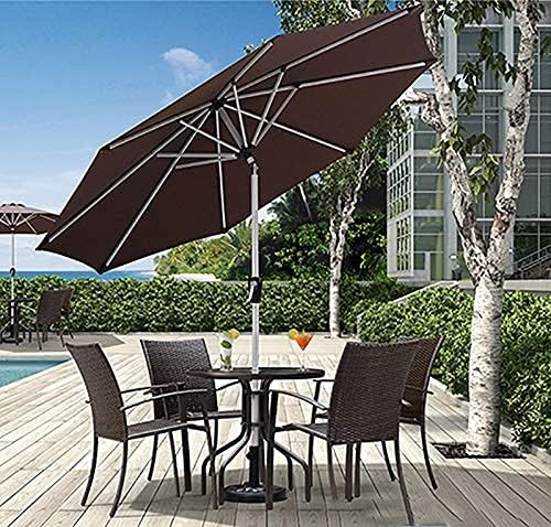 Parasol Umbrella Brown Gazebo Patio Umbrella, Last Longer Market Table Umbrella Without Base, Sturdy & Durable Outdoor Umbrella