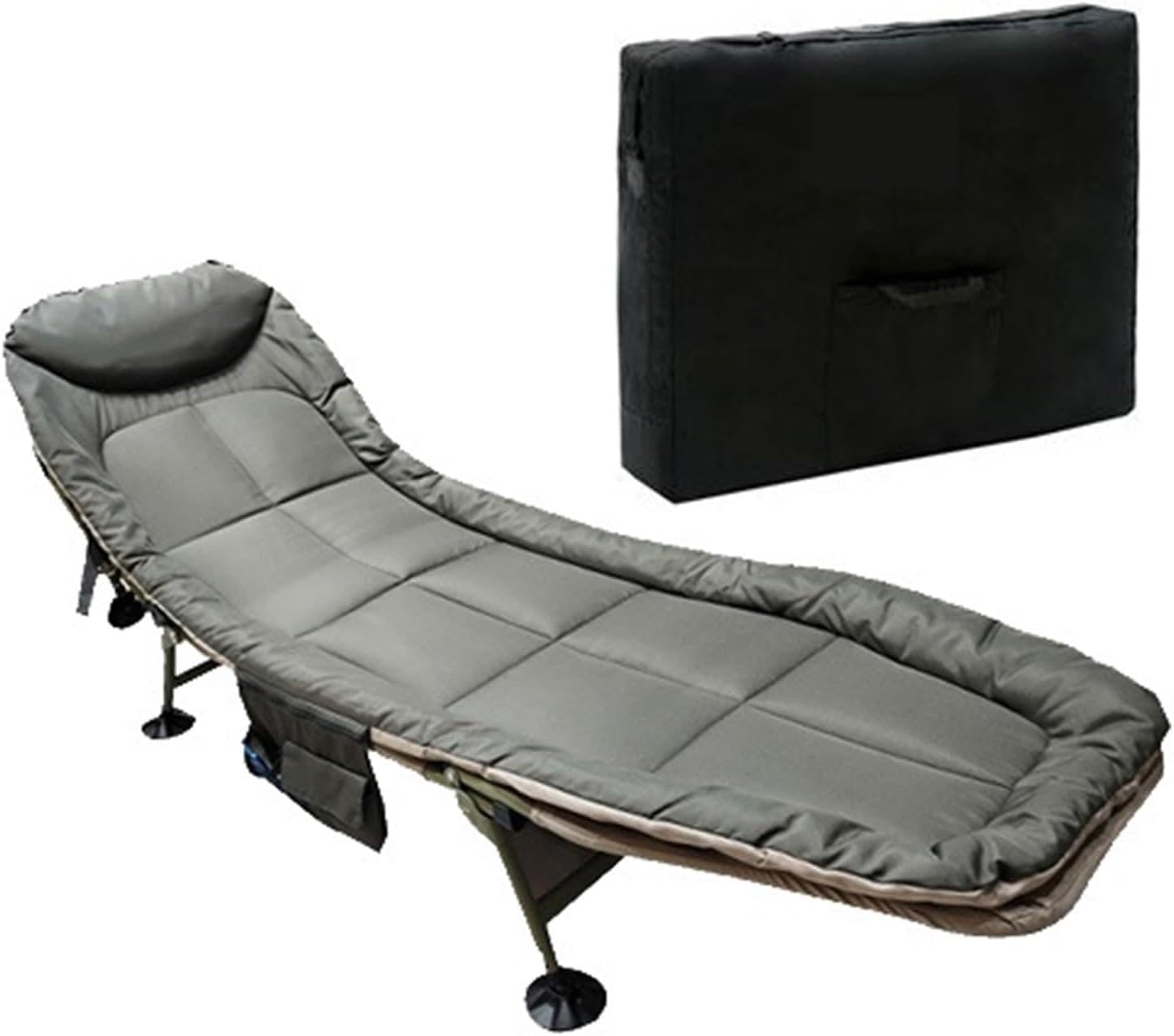 Lounge Folding Sun Lounger Office Chair Outdoor Chair Rattan Sun Lounger Daybed Recliner Chair Beach Pool Silla Camping Transat De Plage(Green 02)