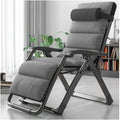 Zero Gravity Lounge Chair with Pillows & Massage Armrests - Adjustable Outdoor Recliner for Poolside, Patio & Beach - Folding Steel Lounge Chair (Brown + Cushion D)