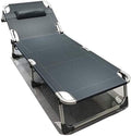 Folding Chair Loungers Garden Foldable, Deck Chair Lounger Foldable Sun Lounger Portable Leisure Lounger With Pillow Recliner