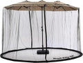 Tiimmgaal Mosquito Neting for 15FT Double-Sided Patio Umbrella Sunbrella Neting Double Zipper Water Pipe Bottom Used and for Patio Gazebo pop up canopy11x11 interchangeable