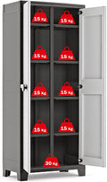 Kis Titan Water Resistant Multispace Plastic Cupboard - Garden Storage Box Outdoor Locker