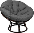 Classic Accessories 60-541-040801-EC Montlake Water-Resistant 50 Inch, Light Charcoal Papasan Cushion, 42"-50" DIA